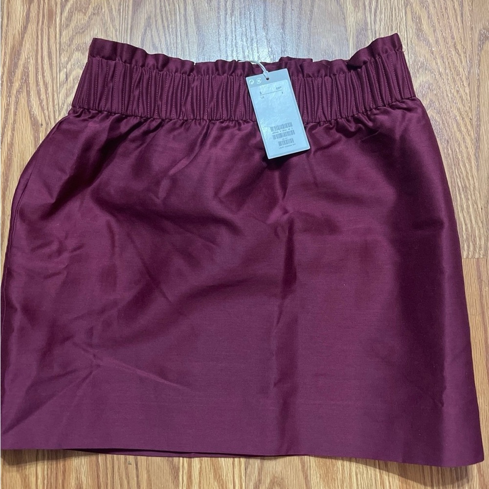 COS Burgundy Mini Skirt